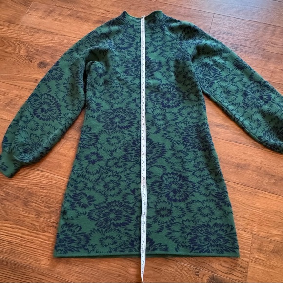 Maeve By Anthropologie The Beatriz Sweater Dress Womens Small Green Mock Neck - Picture 6 of 7